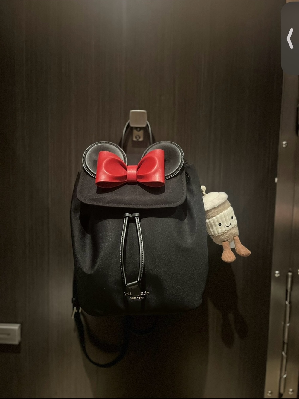Kate Spade Black Minnie BackPack